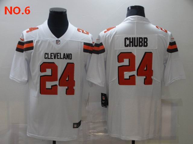 Men's Cleveland Browns #24 Nick Chubb Jesey NO.6;